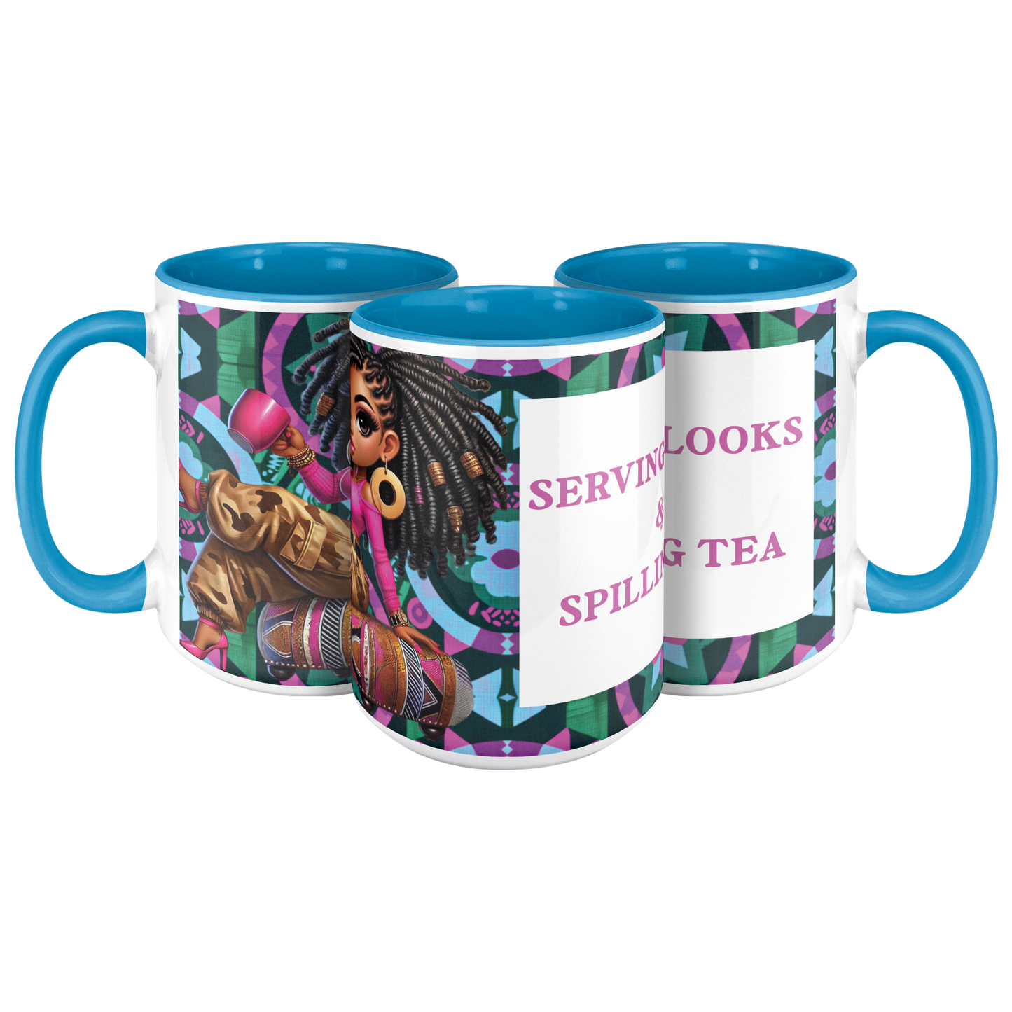 Serving Looks & Spilling Tea 15oz Mug