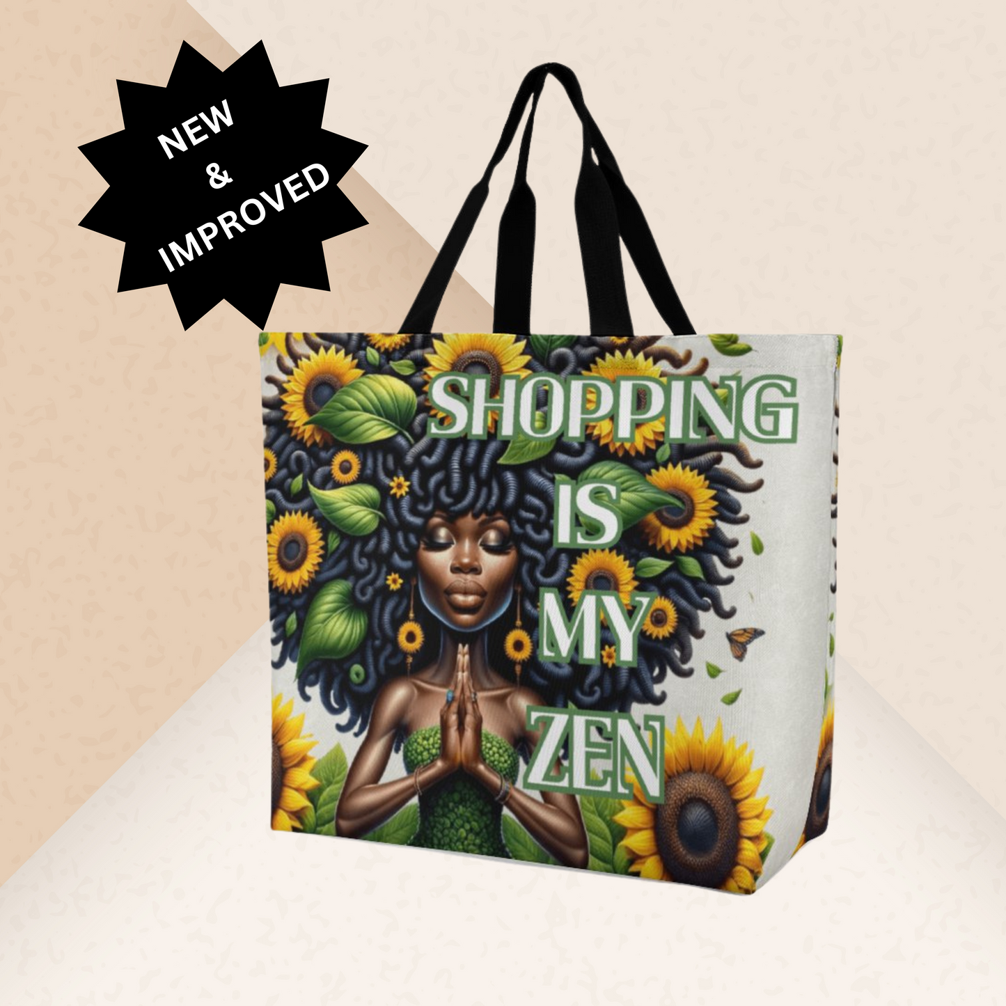 Zen in Bloom Shopping Tote Bag