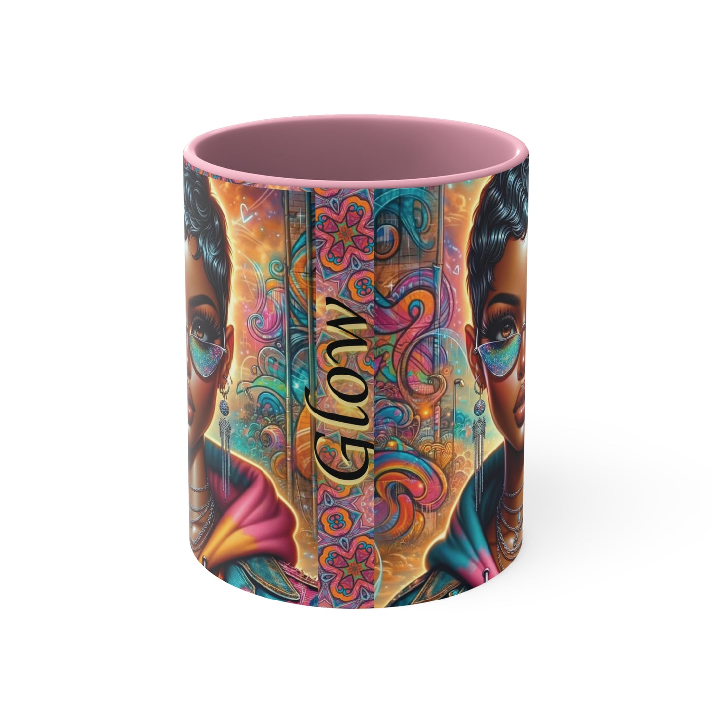 "Glow" Accent Coffee Mug, 11oz