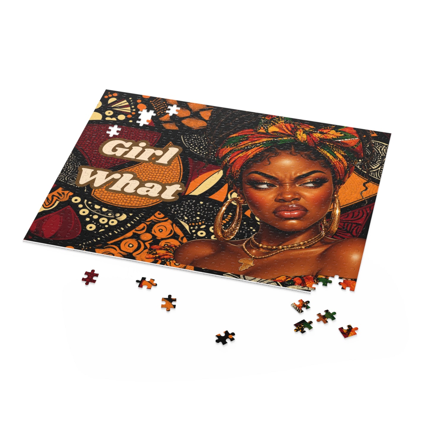 Big Mood Melanin Girl Puzzle (120, 252, 500-Piece)