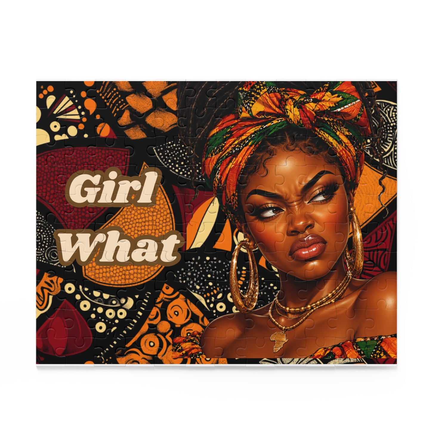 Big Mood Melanin Girl Puzzle (120, 252, 500-Piece)