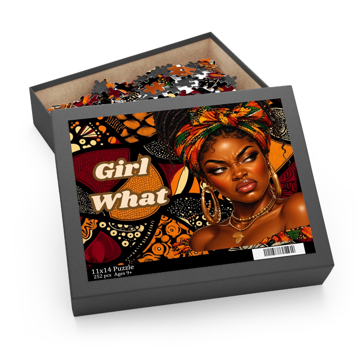 Big Mood Melanin Girl Puzzle (120, 252, 500-Piece)