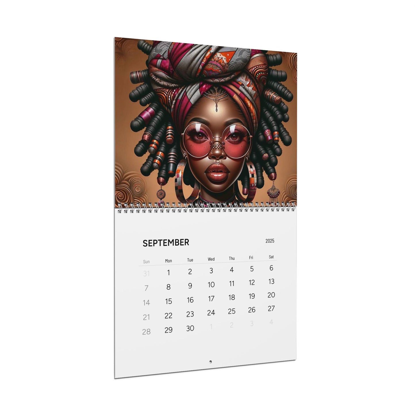 Empowering Art Wall Calendar 2025 - Monthly Inspirational Designs