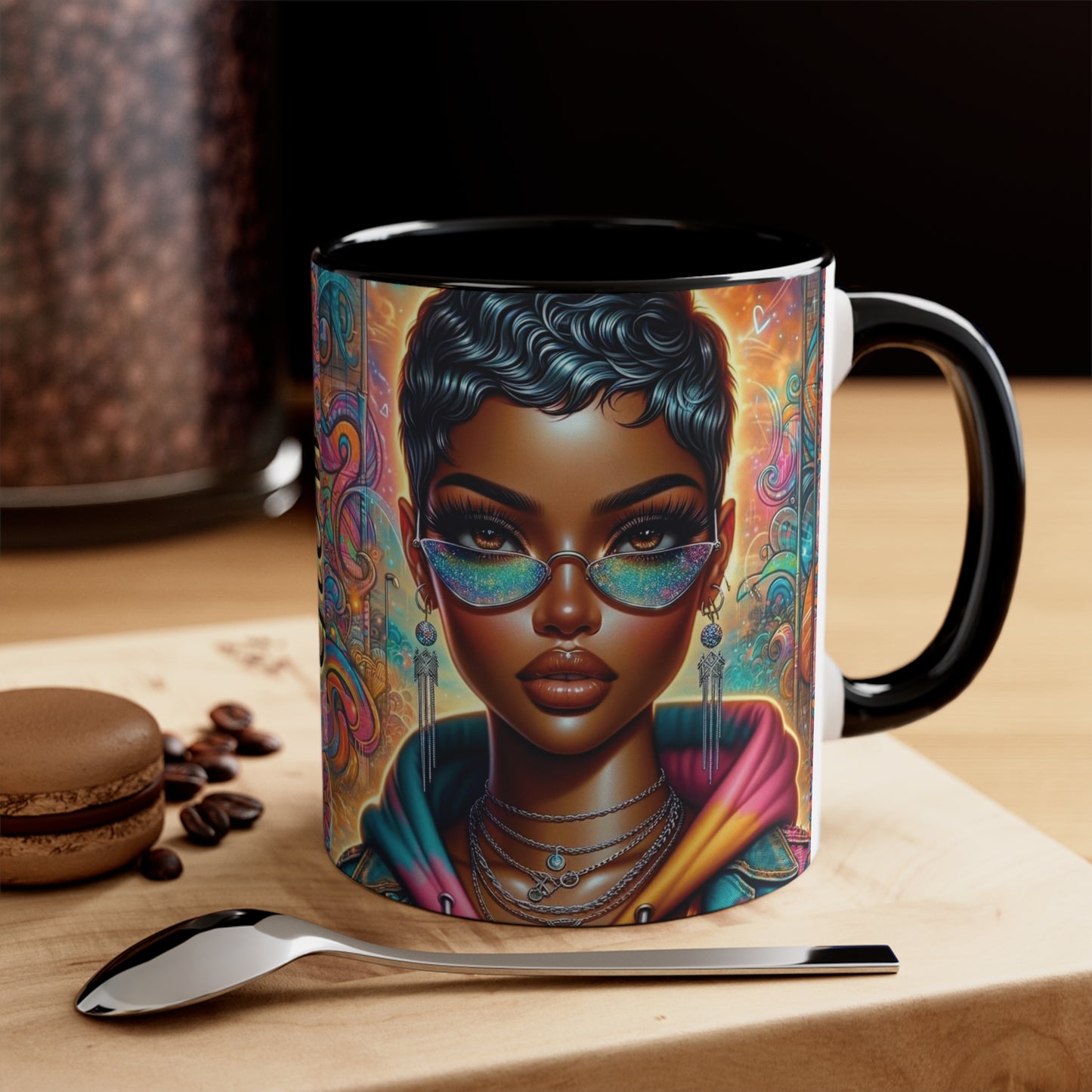 "Glow" Accent Coffee Mug, 11oz