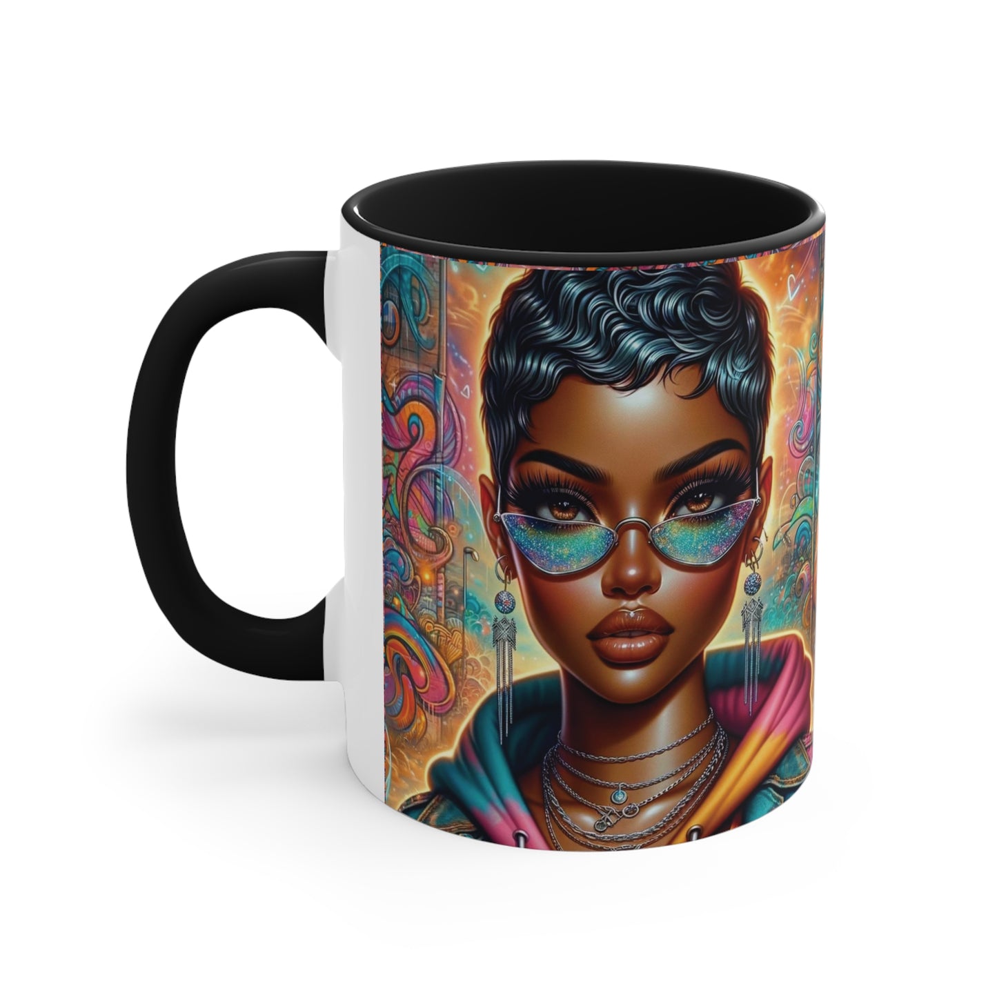 "Glow" Accent Coffee Mug, 11oz