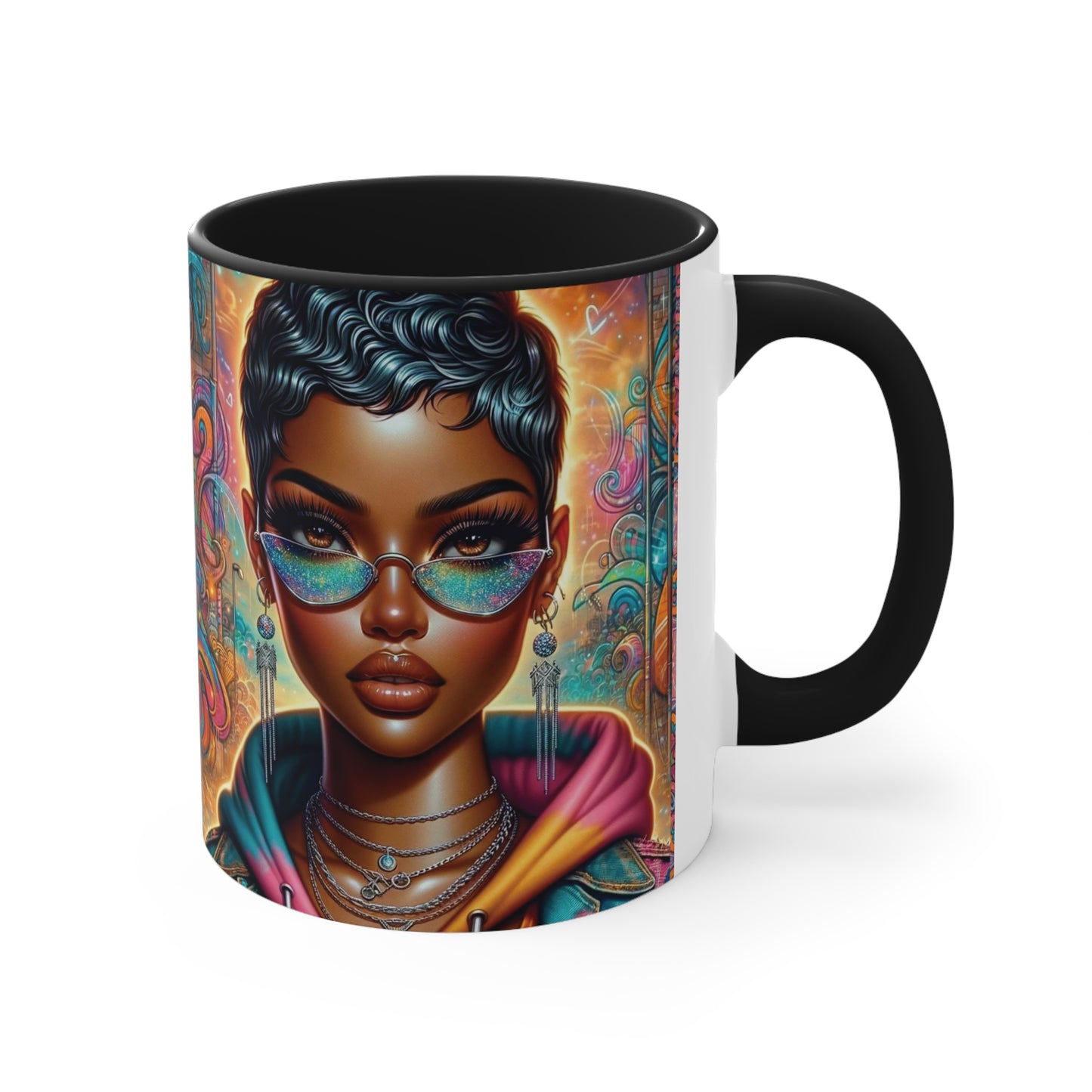 "Glow" Accent Coffee Mug, 11oz