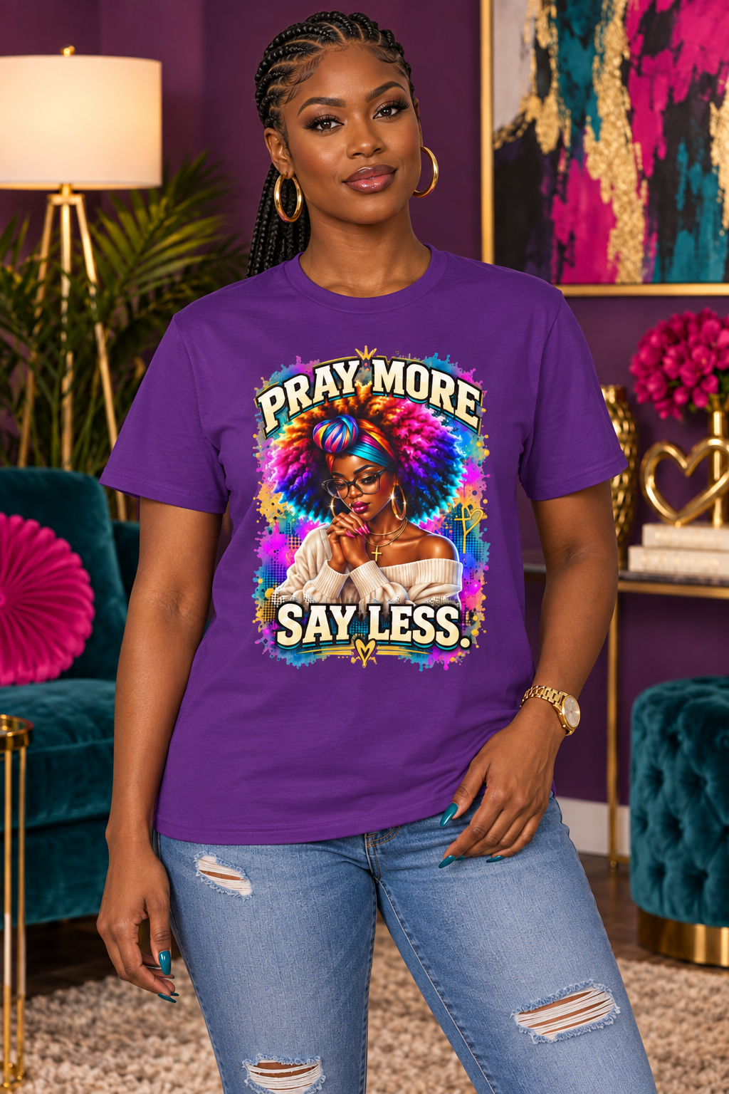 Pray More, Say Less Graphic Tee