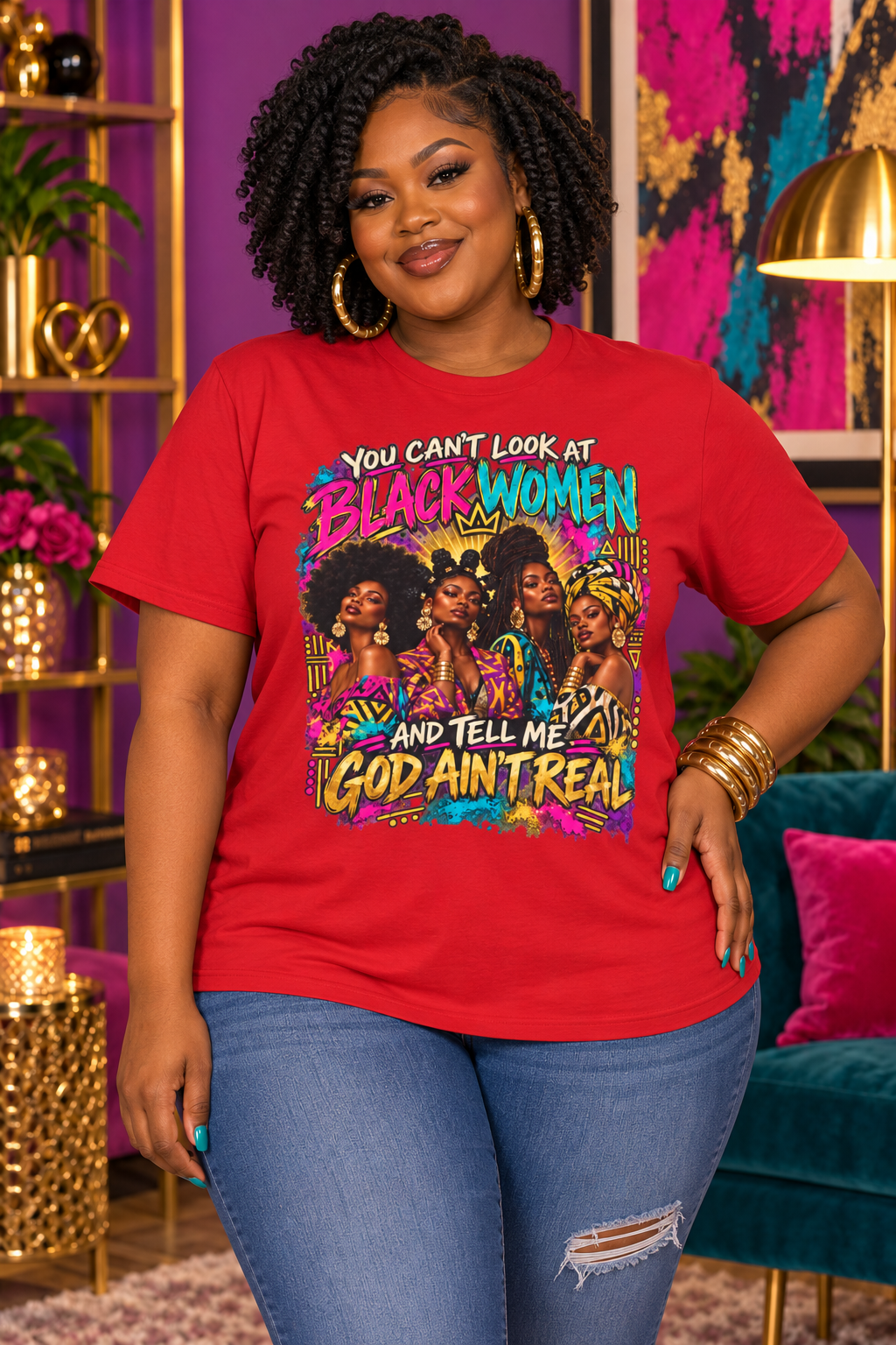 You Can’t Look at Black Women Statement Tee