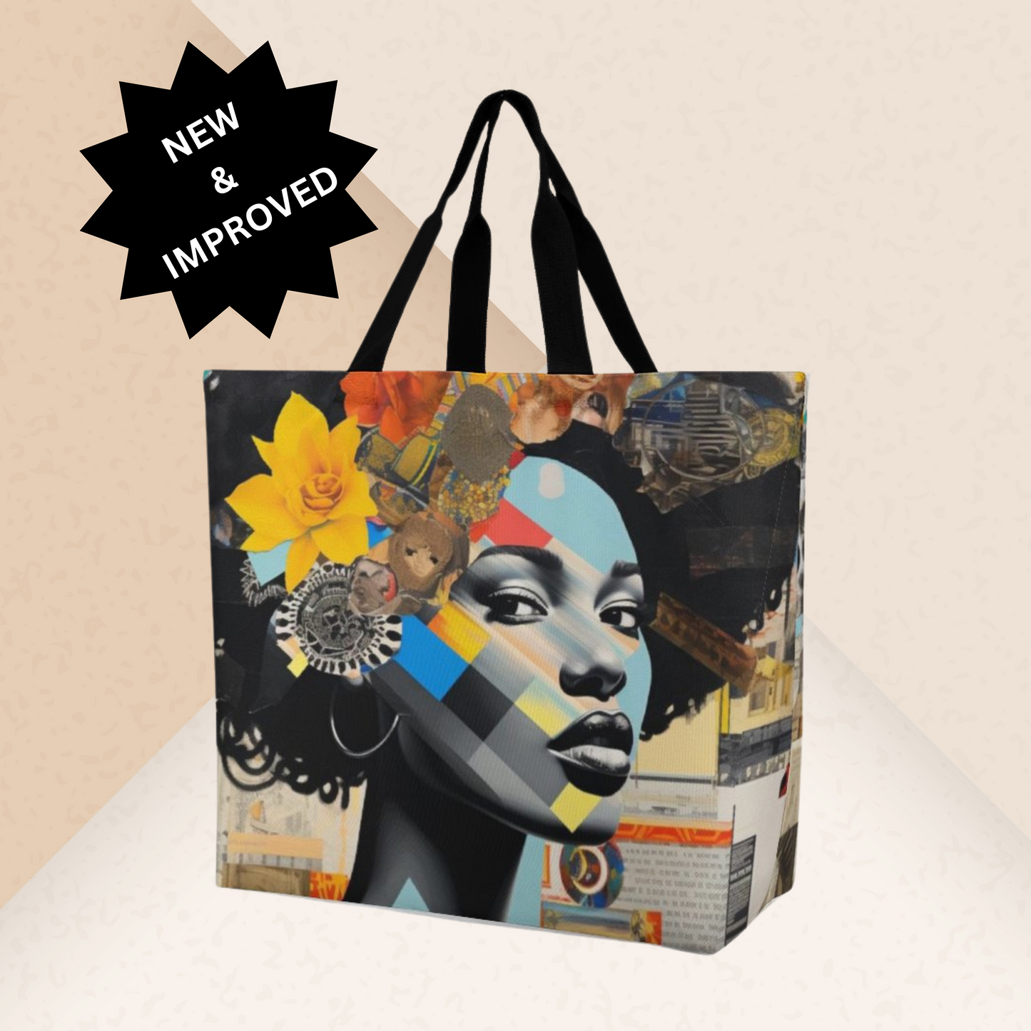 Urban Mosaic Artistic Expression Shopping Tote Bag