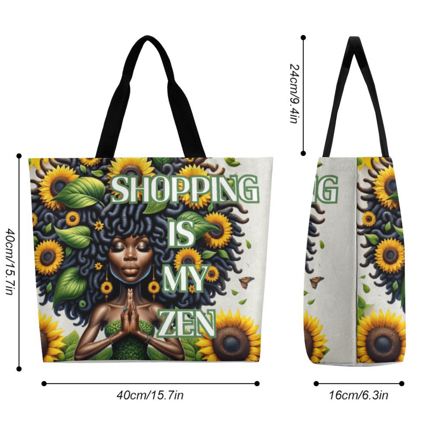 Zen in Bloom Shopping Tote Bag