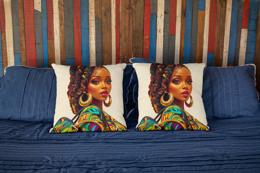 Crowned in Color Faux Suede Accent Pillow