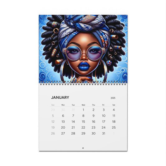 Empowering Art Wall Calendar 2025 - Monthly Inspirational Designs