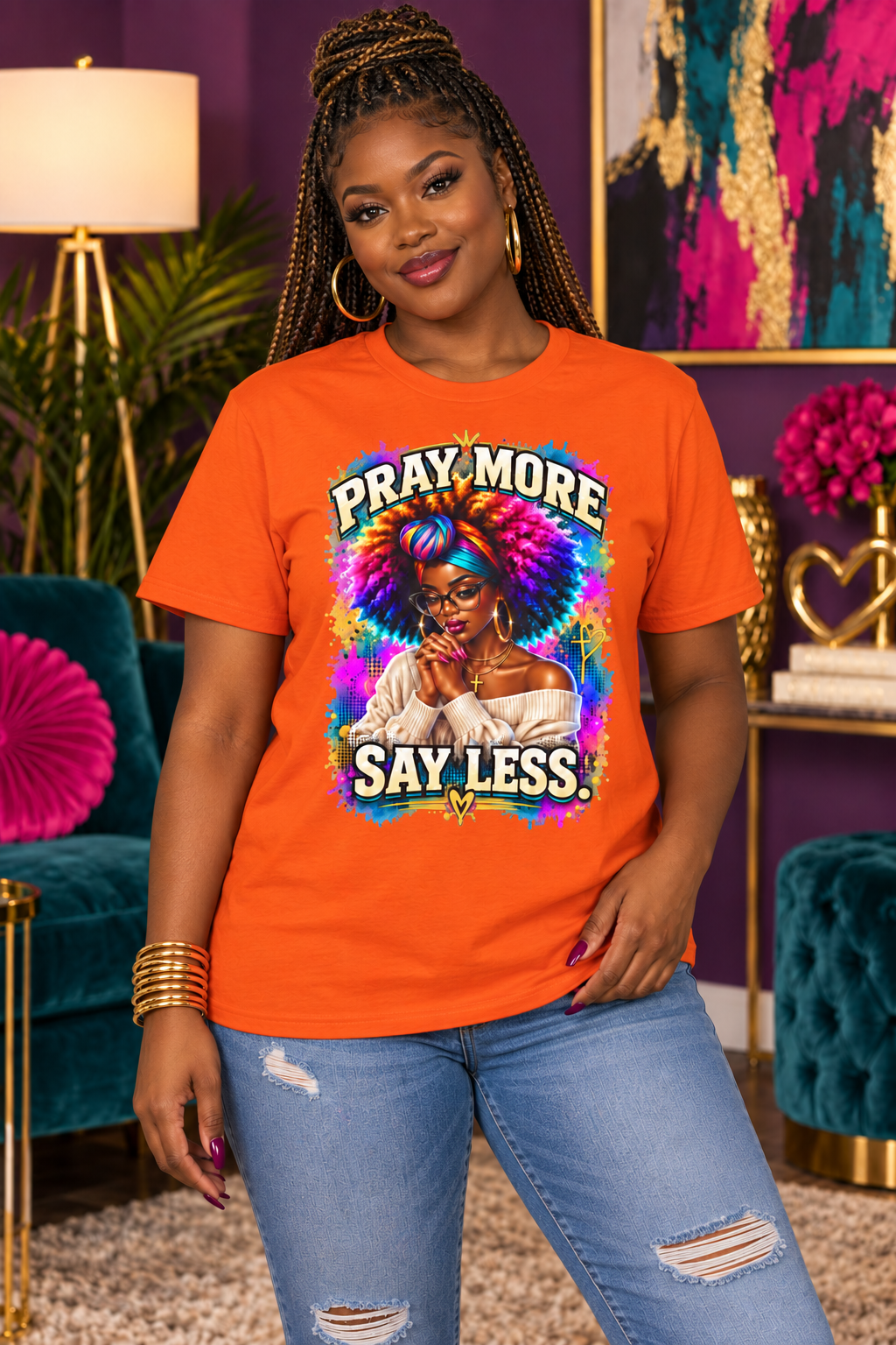 Pray More, Say Less Graphic Tee