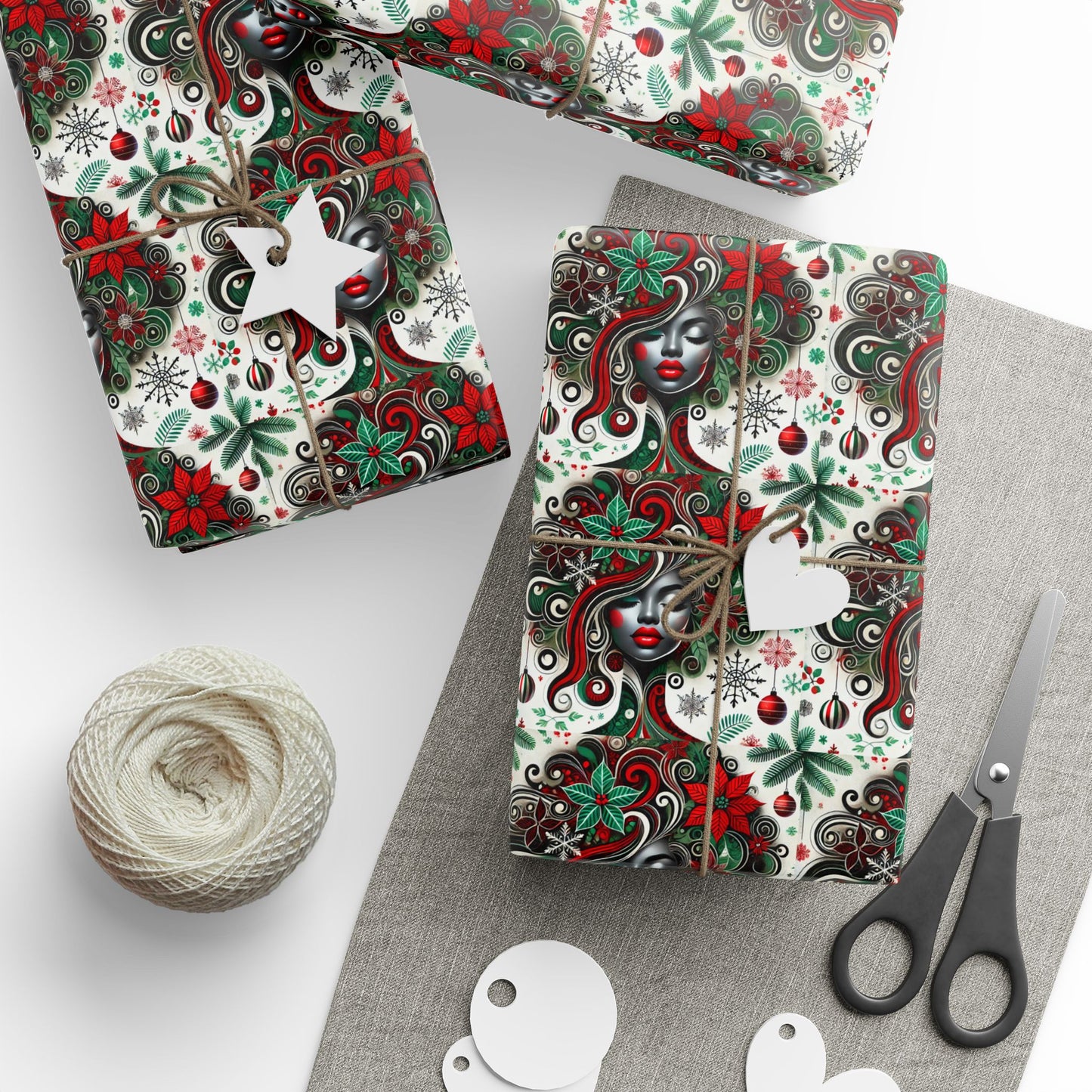 Enchanted Festive Beauty Holiday Wrapping Paper