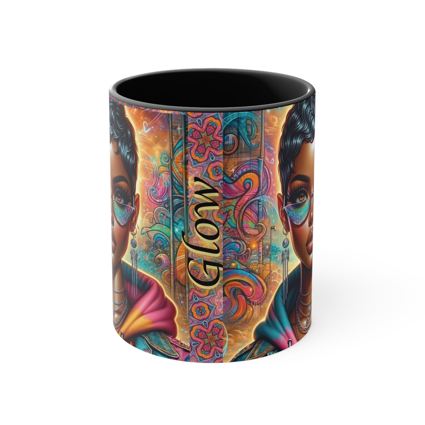 "Glow" Accent Coffee Mug, 11oz