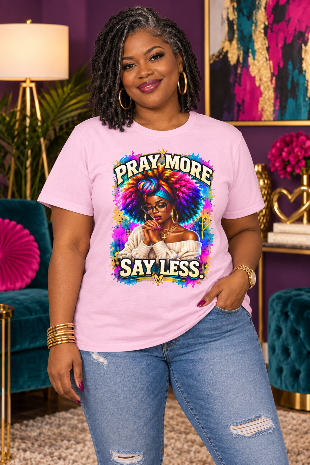 Pray More, Say Less Graphic Tee