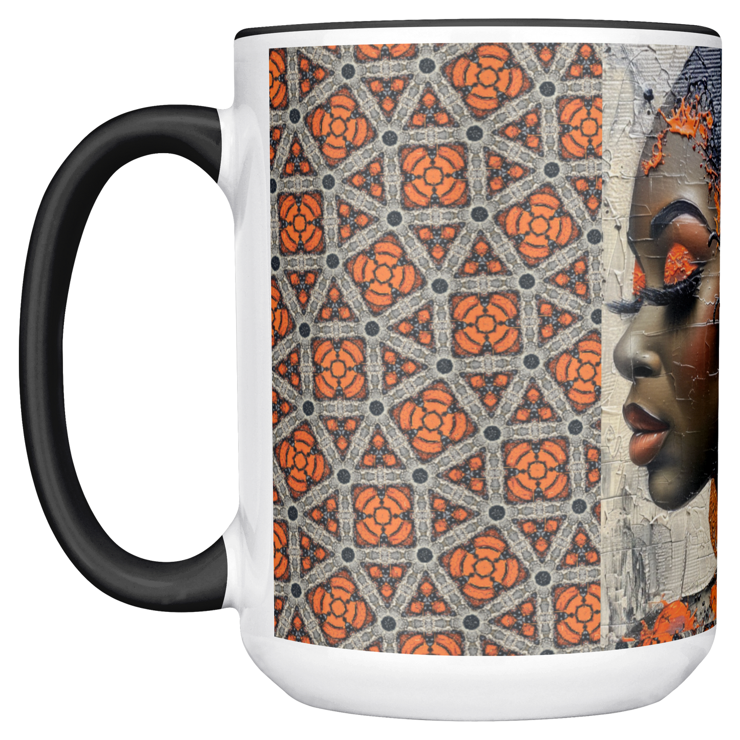 "Butterfly Essence" 15oz Black Accent Mug