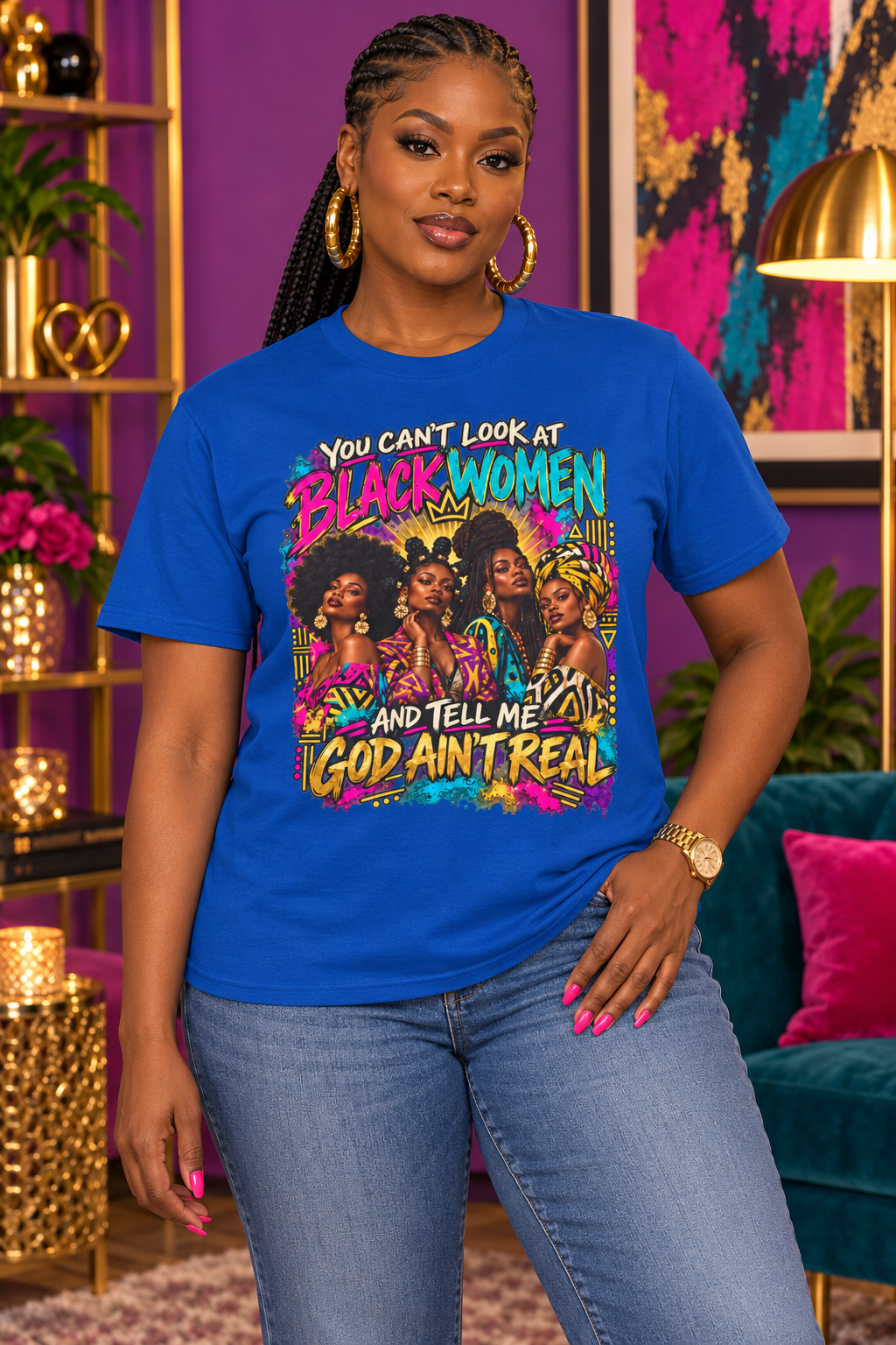 You Can’t Look at Black Women Statement Tee