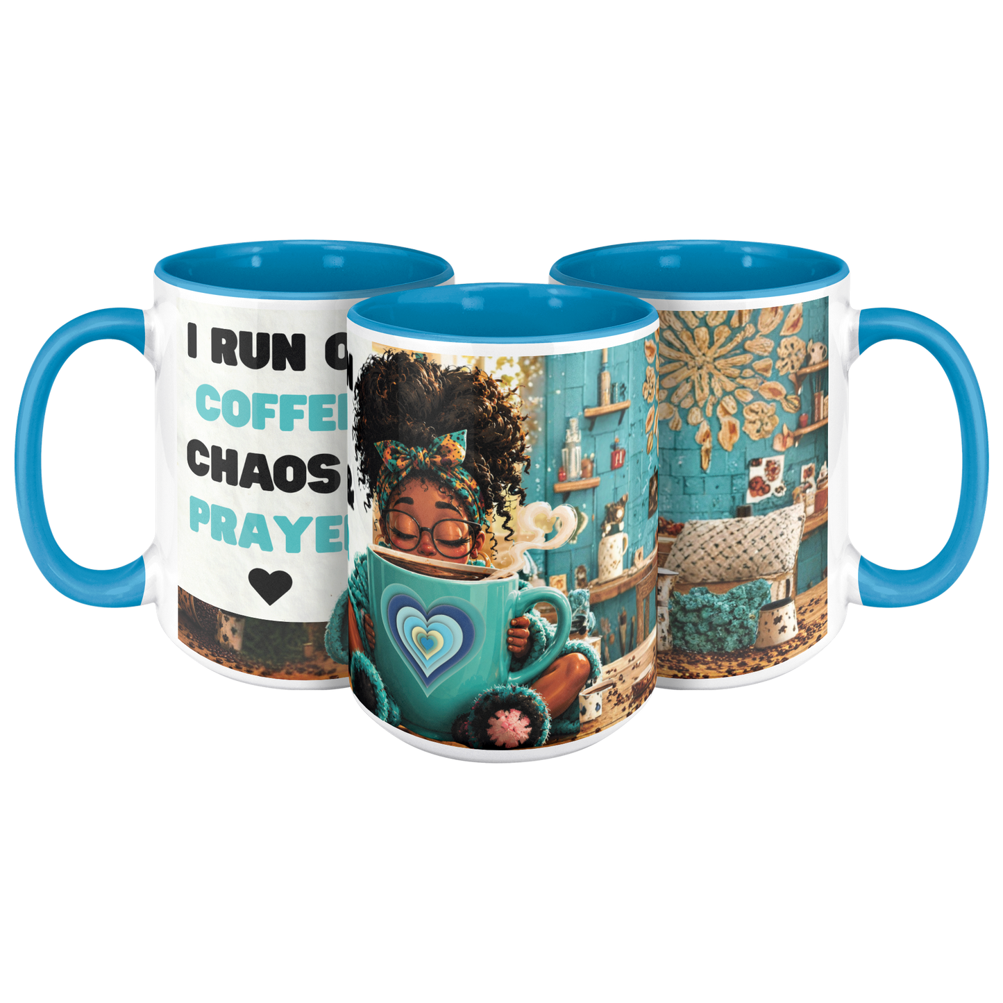 Coffee, Chaos & Prayer 15oz Mug