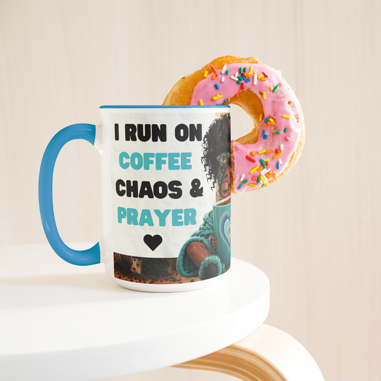 Coffee, Chaos & Prayer 15oz Mug