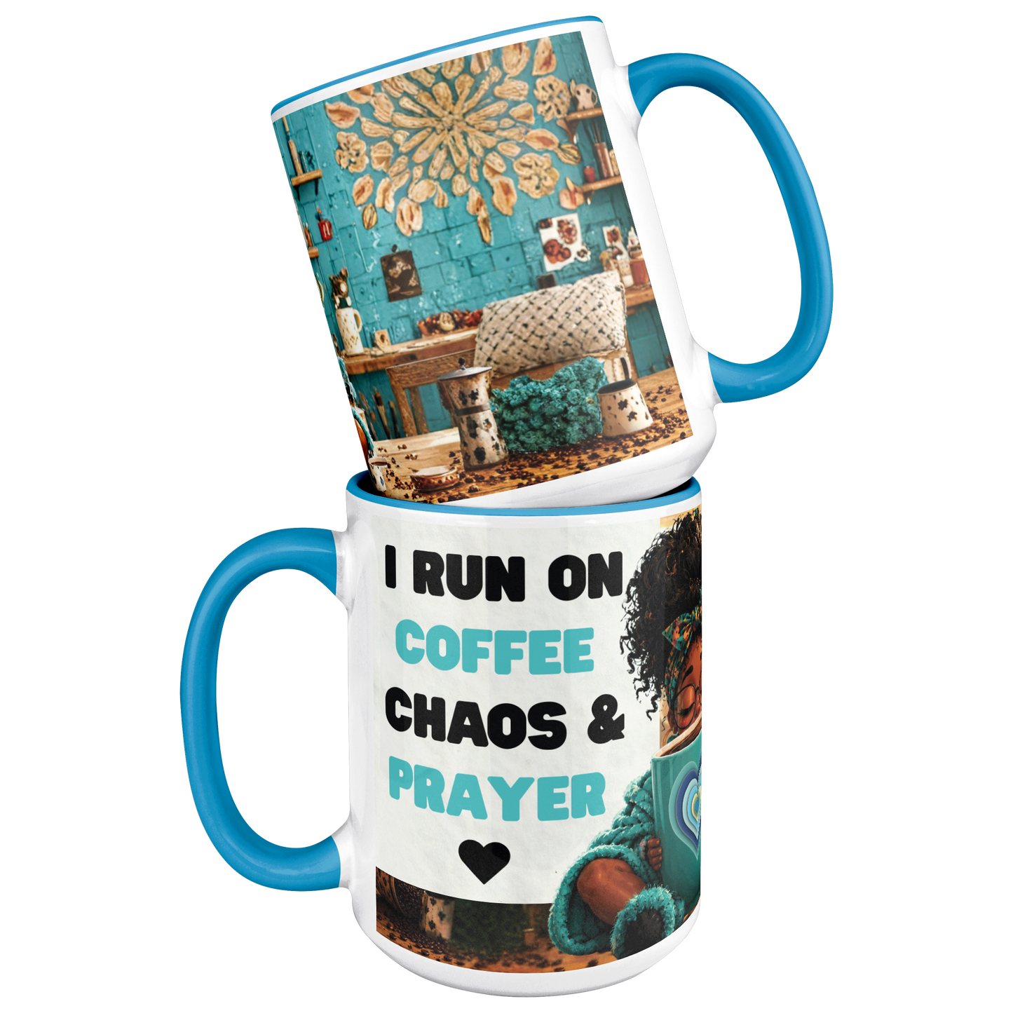 Coffee, Chaos & Prayer 15oz Mug