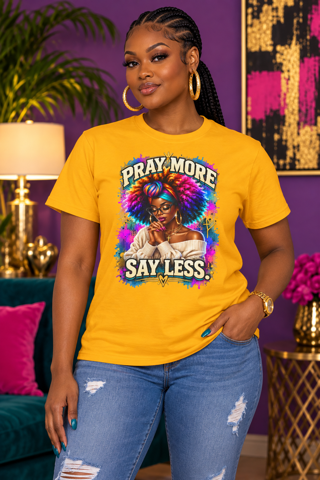 Pray More, Say Less Graphic Tee