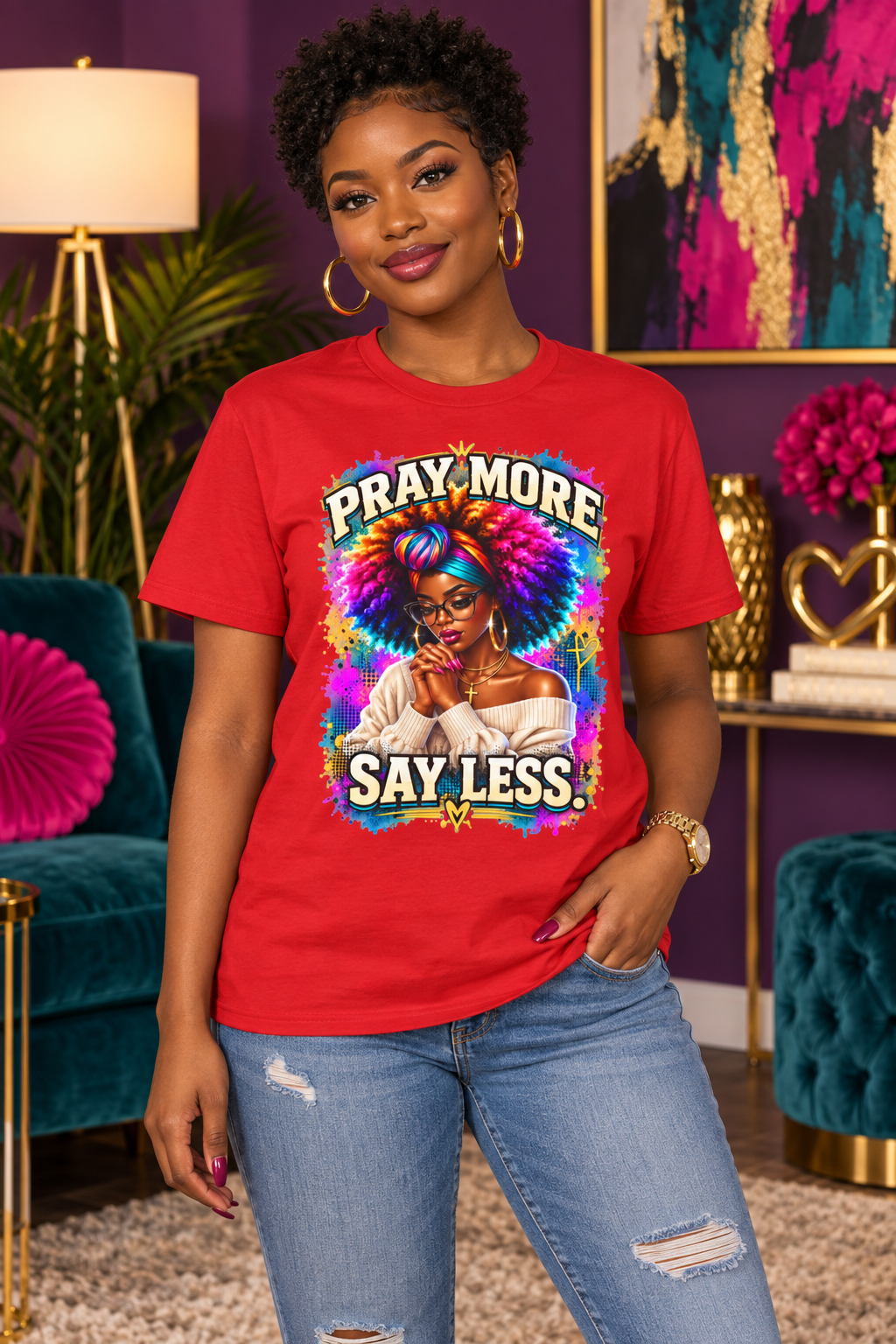 Pray More, Say Less Graphic Tee