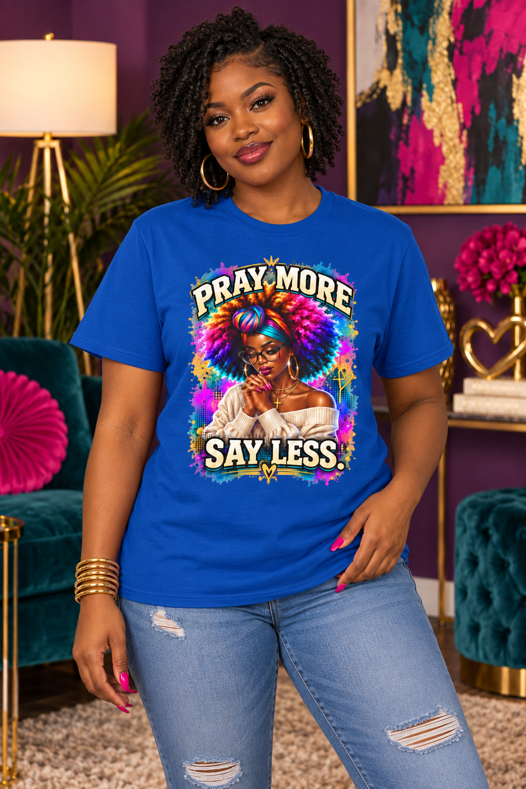 Pray More, Say Less Graphic Tee