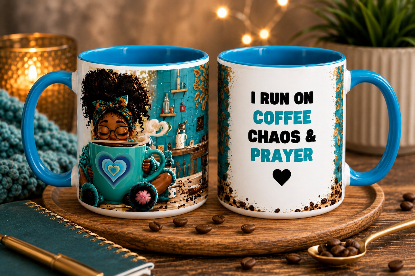 Coffee, Chaos & Prayer 15oz Mug