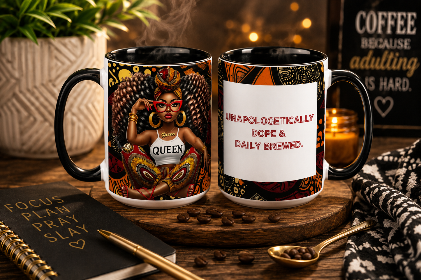 Unapologetically Dope & Daily Brewed 15oz Mug