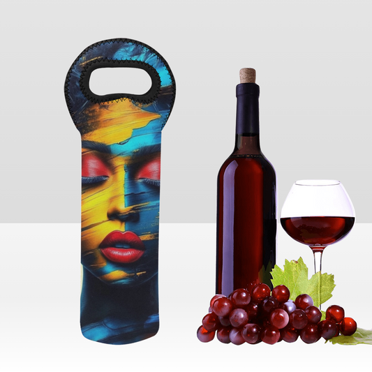 The "Colorful Reverie" Neoprene Wine Bag