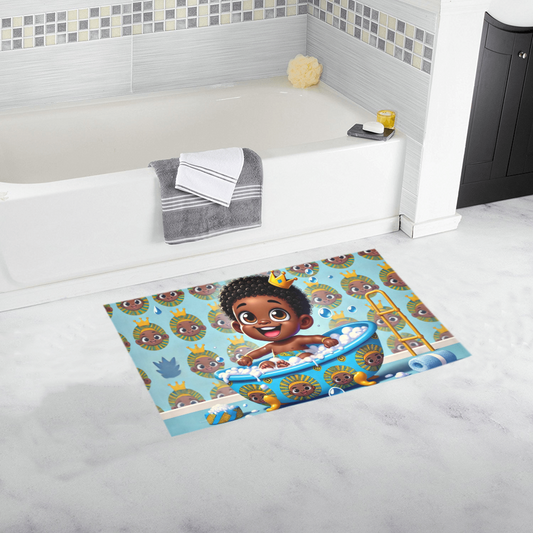 "Little Prince Bathtime" Bath Rug 16"x28"