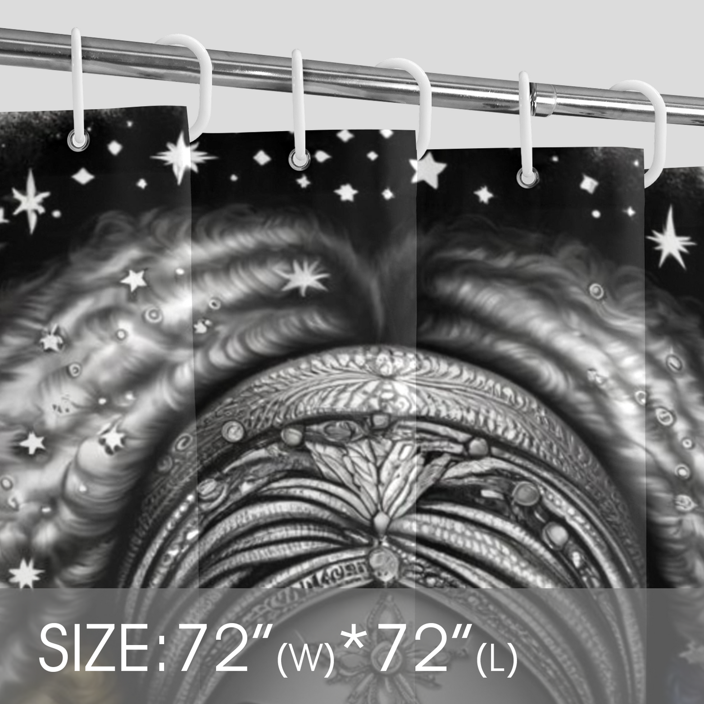 Cosmic Beauty Shower Curtain 72"x72"