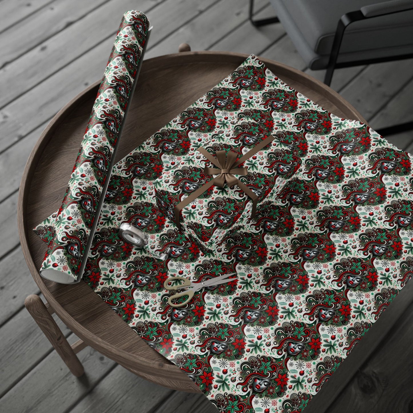 Enchanted Festive Beauty Holiday Wrapping Paper