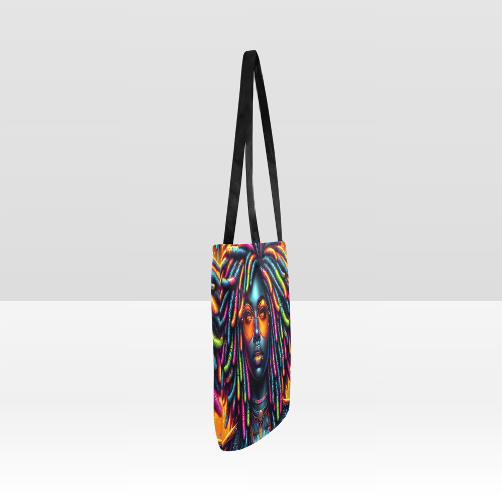 "Vibrant Locs" Reusable Shopper Bag