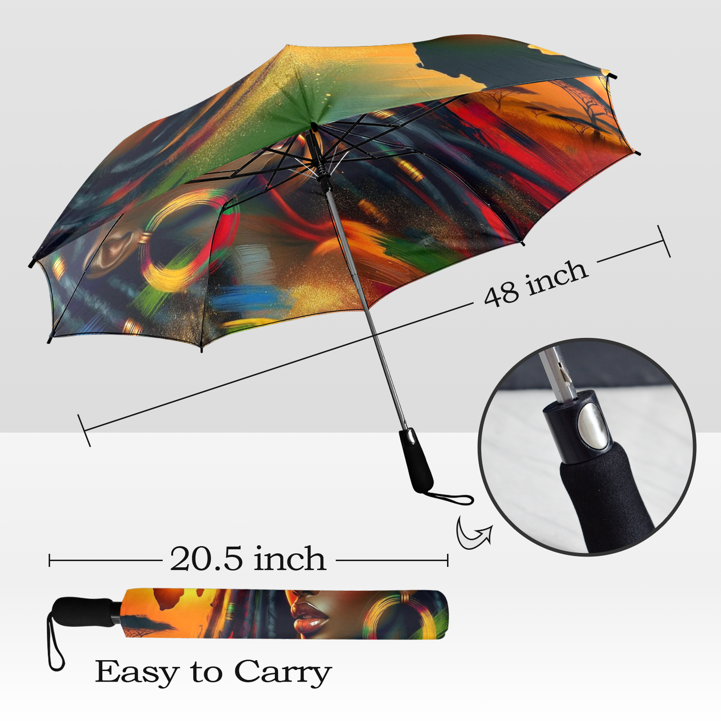 "African Sunset" Umbrella