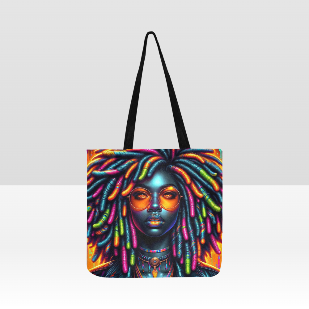 "Vibrant Locs" Reusable Shopper Bag