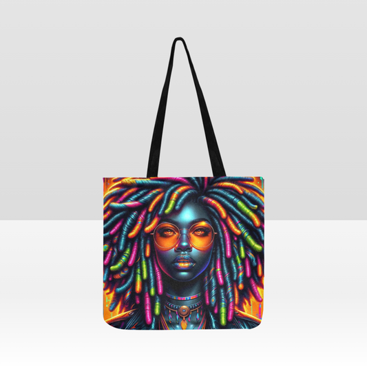 "Vibrant Locs" Reusable Shopper Bag