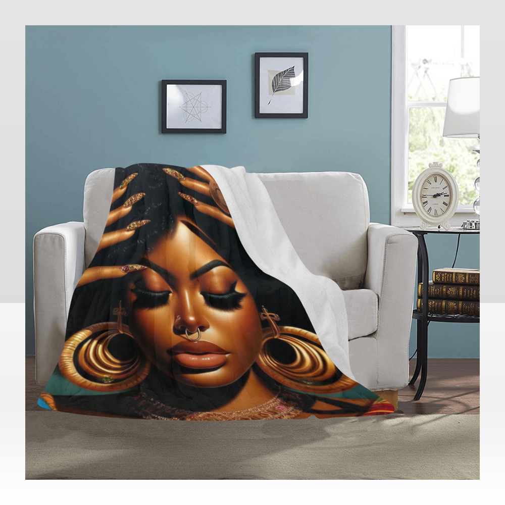 "Serene Beauty" Ultra Soft Micro Fleece Blanket