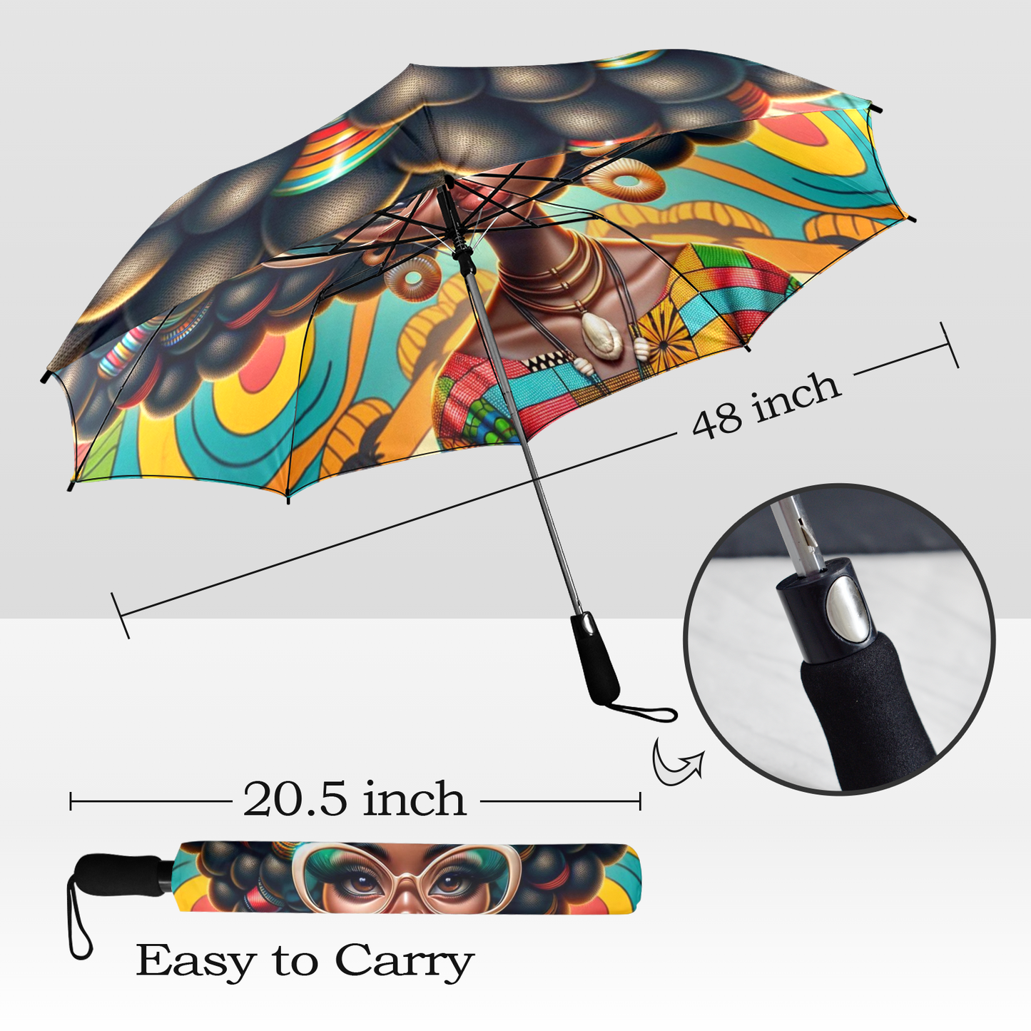 "Bold & Beautiful Glam" Umbrella