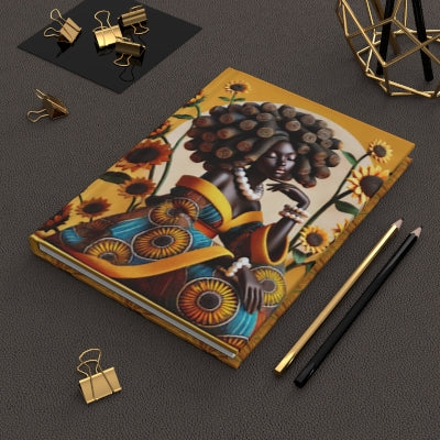 "Sunflower Serenade: African Elegance" 15oz Mug & Journal Bundle